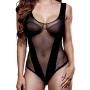 Baci Lingerie V Plunge Fishnet Body