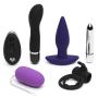 Worldgirl Hot Date Remote Control Couple's Sex Toy Kit (5 Piece)