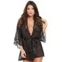 Worldgirl Barely There Sheer Black Robe Worldgirl Barely There Sheer Black Robe