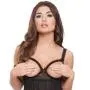 Worldgirl Love Me Black Lace Open Cup Babydoll Set Worldgirl Love Me Black Lace Open Cup Babydoll Set