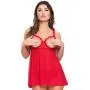 Worldgirl Love Me Red Lace Open Cup Babydoll Set Worldgirl Love Me Red Lace Open Cup Babydoll Set