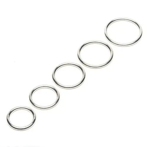 Bad Kitty Metal Cock Rings Set (5 Pack)