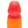 Rainbow Silicone Realistic Suction Cup Dildo with Balls 5 Inch