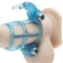 Double Trouble Vibrating Penis Sleeve with Vibrating Rabbit Ears Double Trouble Vibrating Penis Sleeve with Vibrating Rabbit Ears