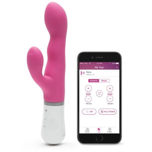 Lovense Nora App Controlled Rotating Rabbit Vibrator