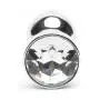 LuxGem Tapered Metal Jewelled Butt Plug 3.5 Inch