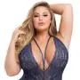 Worldgirl Plus Size Late Night Liaison Blue Crotchless Lace Body Worldgirl Plus Size Late Night Liaison Blue Crotchless Lace Body