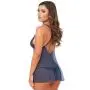 Worldgirl Late Night Liaison Blue Lace Babydoll Set Worldgirl Late Night Liaison Blue Lace Babydoll Set
