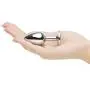 LuxGem Beginner's Metal Butt Plug with Pink Jewel 2.5 inch