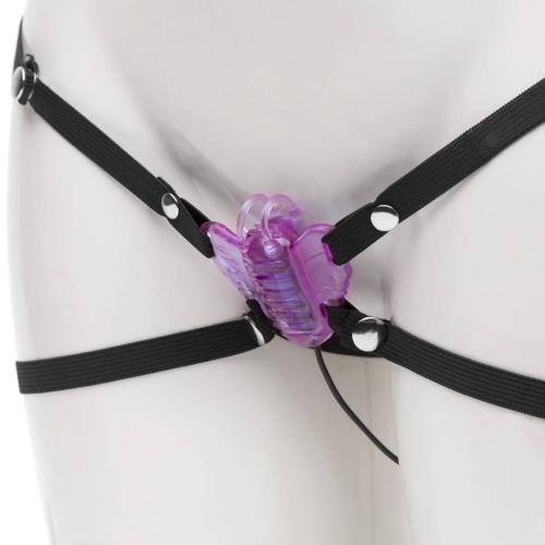 Worldgirl Butterfly Strap-On Hands-Free Vibrator Worldgirl Butterfly Strap-On Hands-Free Vibrator