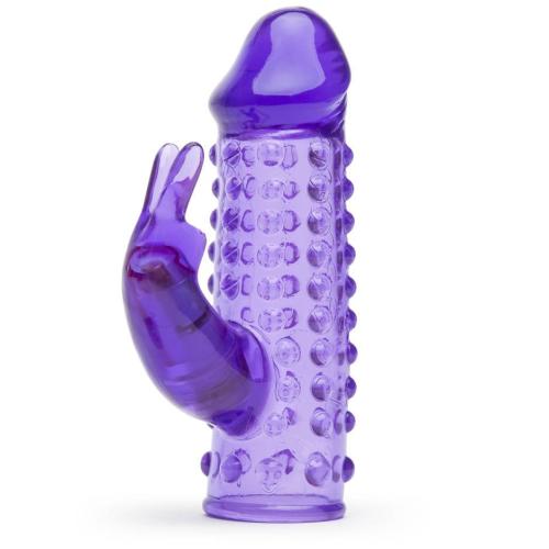 Worldgirl Vibrating Penis Sleeve with Clitoral Rabbit Vibrator