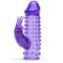 Worldgirl Vibrating Penis Sleeve with Clitoral Rabbit Vibrator