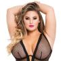 Worldgirl Plus Size Provocatease Black Fishnet Underwired Body