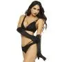 Seven 'til Midnight Satin Elbow Length Gloves with Zip