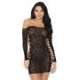 iCollection Off The Shoulder Lace Mini Dress