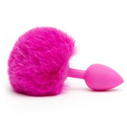 Colorful Joy Silicone Bunny Tail Butt Plug