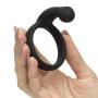 Black Velvets Silicone Cock Ring with Perineum Stimulator Black Velvets Silicone Cock Ring with Perineum Stimulator