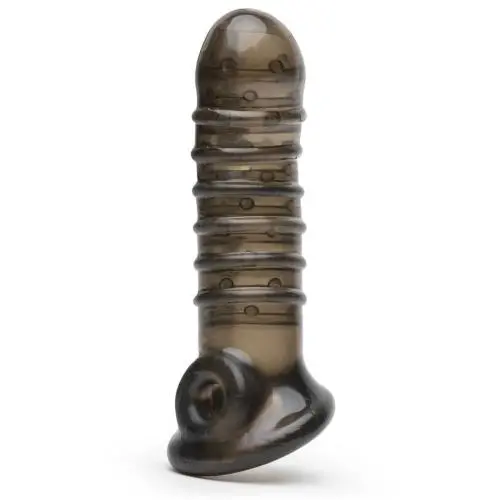 Rebel Twin Textured Penis Sleeve with Ball Loop Rebel Twin Textured Penis Sleeve with Ball Loop