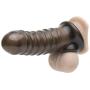 Rebel Twin Textured Penis Sleeve with Ball Loop