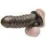 Rebel Twin Textured Penis Sleeve with Ball Loop Rebel Twin Textured Penis Sleeve with Ball Loop