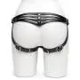 DOMINIX Deluxe Leather Strap-On Harness