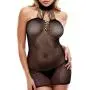 Lapdance Black Fishnet and Lace Mini Dress Lapdance Black Fishnet and Lace Mini Dress