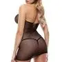 Lapdance Black Fishnet and Lace Mini Dress Lapdance Black Fishnet and Lace Mini Dress