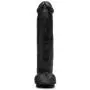 King Cock Mega Girthy Realistic Black Suction Cup Dildo 14 Inch