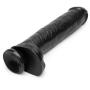 King Cock Mega Girthy Realistic Black Suction Cup Dildo 14 Inch