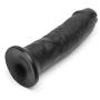 King Cock Extra Girthy Ultra Realistic Black Suction Cup Dildo 9.5 Inch