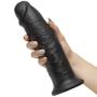 King Cock Extra Girthy Ultra Realistic Black Suction Cup Dildo 9.5 Inch