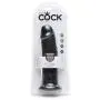 King Cock Extra Girthy Ultra Realistic Black Suction Cup Dildo 9.5 Inch