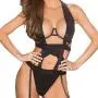 Shirley of Hollywood Black Underwired Suspender Body Set