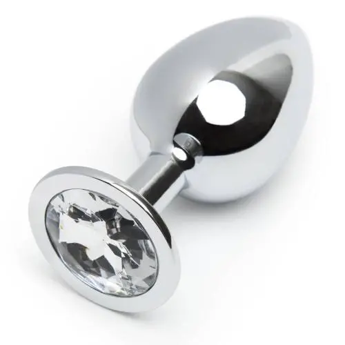 Worldgirl Jewelled Metal Medium Butt Plug 3 Inch 