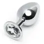 Worldgirl Jewelled Metal Medium Butt Plug 3 Inch 