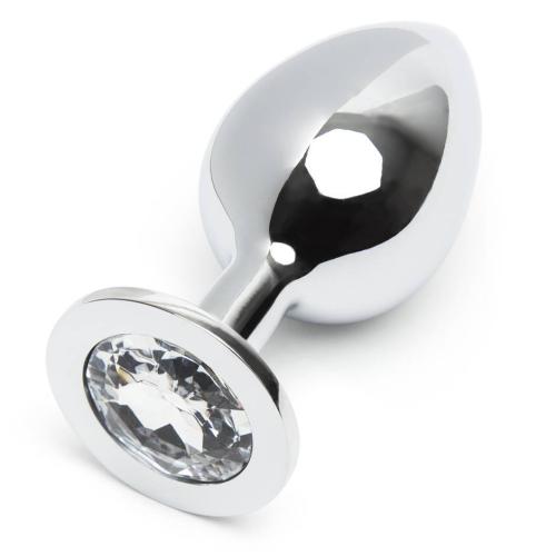 Worldgirl Jewelled Metal Large Butt Plug 3.5 Inch