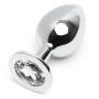 Worldgirl Jewelled Metal Large Butt Plug 3.5 Inch