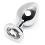 Worldgirl Jewelled Metal Large Butt Plug 3.5 Inch