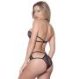 Oh La La Cheri Black Fishnet Harness Bra Set 