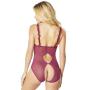 Oh La La Cheri Magenta Open-Cup Crotchless Lace Body