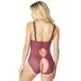 Oh La La Cheri Magenta Open-Cup Crotchless Lace Body