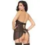Seven 'til Midnight Black Underboob Cut-Out Babydoll Set