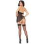 Seven 'til Midnight Black Underboob Cut-Out Babydoll Set