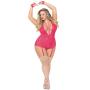 Seven 'til Midnight Plus Size Hot Pink Strappy Plunge Body