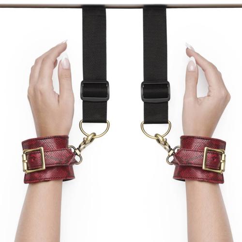 Bondage Boutique Faux Snakeskin Over-the-Door Cuffs Bondage Boutique Faux Snakeskin Over-the-Door Cuffs