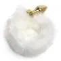 EasyToys Small Aluminium Faux Fur Arctic Fox Tail Butt Plug