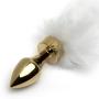 EasyToys Small Aluminium Faux Fur Arctic Fox Tail Butt Plug EasyToys Small Aluminium Faux Fur Arctic Fox Tail Butt Plug