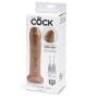 King Cock Uncut Ultra Realistic Suction Cup Dildo 8 Inch