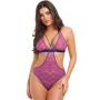 Worldgirl Free Spirit Pink Lace Cut-Out Strappy Body