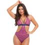 Worldgirl Free Spirit Pink Lace Cut-Out Strappy Body